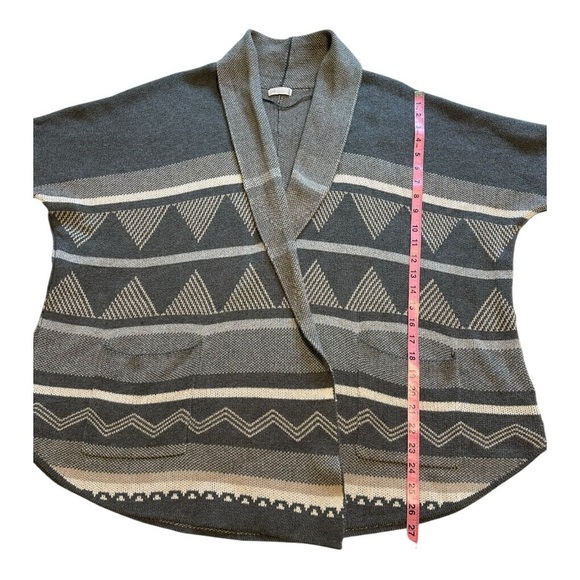 Gentle Fawn Cardigan Sweater Short Sleeves Shawl Collar Knit Gray Womens XS/S - Picture 9 of 11